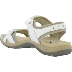 Free Spirit Womens Frisco Adjustable Sandals - White 8 Free Spirit Womens Frisco Adjustable Sandals - White -Fashion Shoe Store FreeSpirit Frisco WhiteLeather 3 6