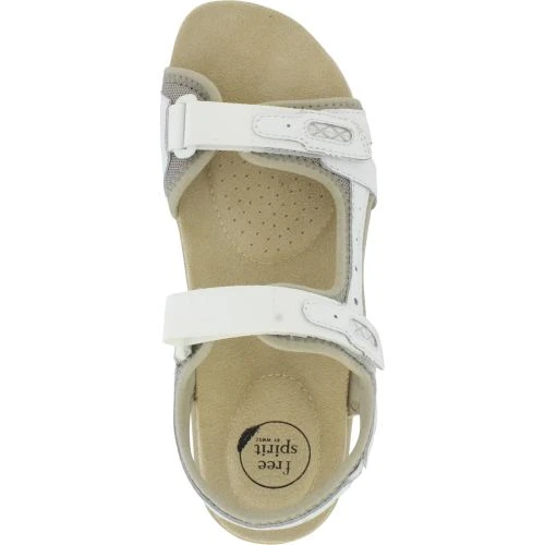 Free Spirit Womens Frisco Adjustable Sandals - White 6 Free Spirit Womens Frisco Adjustable Sandals - White - Image 4