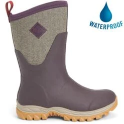 Muck Boots Womens Arctic Sport Mid Wellington Boots - Wine