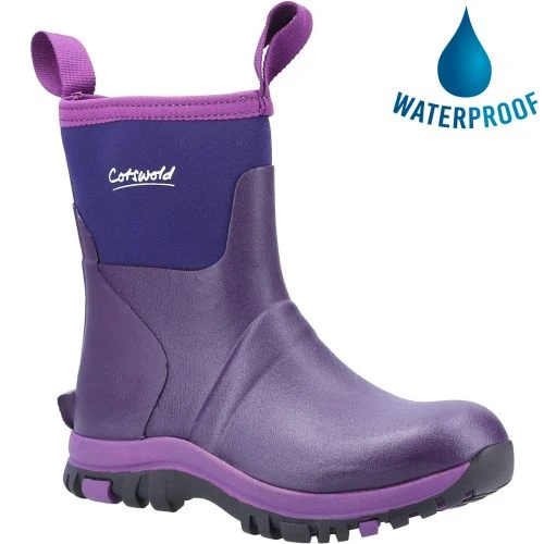 Cotswold Womens Blaze Wellington Boots - Purple 3 Cotswold Womens Blaze Wellington Boots - Purple