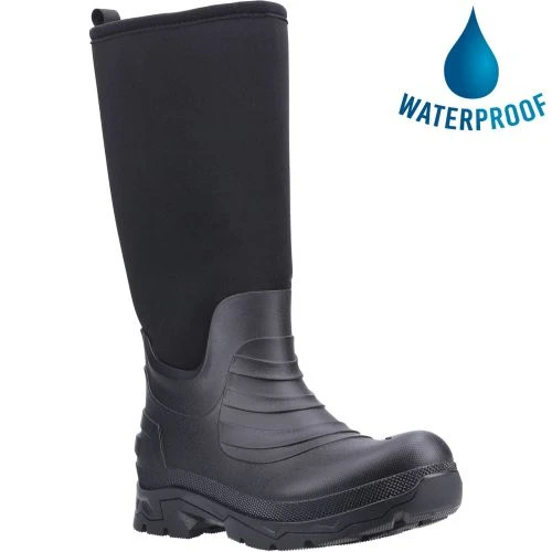 Cotswold Mens Kenwood Wellington Boots - Black 3 Cotswold Mens Kenwood Wellington Boots - Black