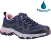 Cotswold Womens Wychwood Waterproof Shoes - Navy Pink -Fashion Shoe Store GDE2539 1