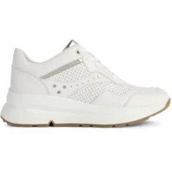 Geox Womens Backsie Trainers - Off White Light Gold -Fashion Shoe Store Geox Backsie OffWhiteLightGold 4 6