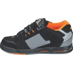 Globe Mens Sabre Skate Shoes - Black Grey Orange -Fashion Shoe Store Globe Sabre BlackGreyOrange 4 9