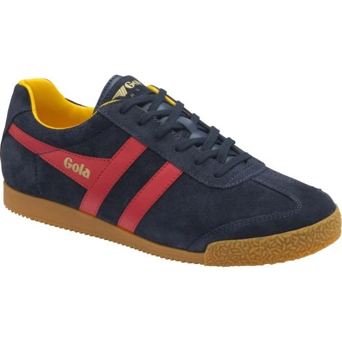 Gola Mens Harrier Trainers - Navy Red Sun 3 Gola Mens Harrier Trainers - Navy Red Sun