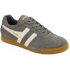 Gola Mens Harrier Classics Suede Trainers Shoes - Ash Ecru -Fashion Shoe Store Gola HarrierSuede AshEcru 4 7