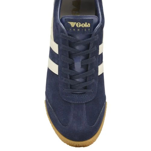 Gola Mens Harrier Classics Suede Trainers Shoes - Navy White 7 Gola Mens Harrier Classics Suede Trainers Shoes - Navy White - Image 5