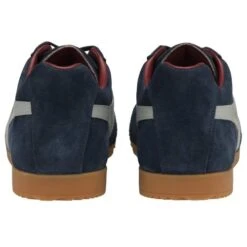 Gola Mens Harrier Trainers - Navy Off White Deep Red -Fashion Shoe Store Gola HarrierSuedeNvyWtRd 4 6