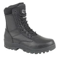 Grafters Mens Top Gun Military Combat Boots - Black