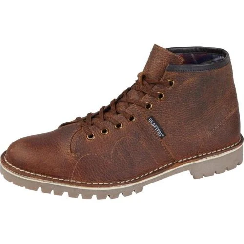 Grafters Mens Monkey Ankle Boots - Brown 4 Grafters Mens Monkey Ankle Boots - Brown - Image 2