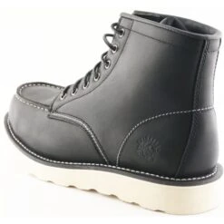 Grinders Mens Alpha Safety Steel Toe Cap Boot - Black -Fashion Shoe Store Grinders Alpha Black 3 7