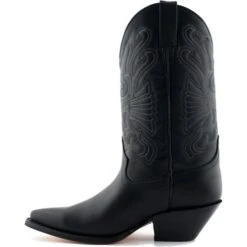 Grinders Unisex Buffalo Pointed Western Cowboy Boots - Black -Fashion Shoe Store Grinders Buffalo Black 3 10