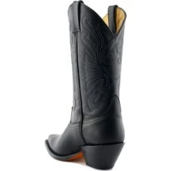 Grinders Unisex Buffalo Pointed Western Cowboy Boots - Black -Fashion Shoe Store Grinders Buffalo Black 4 10