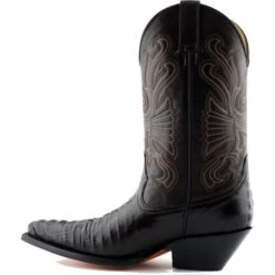 Grinders Mens Carolina Pointed Western Cowboy Boots - Brown -Fashion Shoe Store Grinders Carolina Brown 3 7