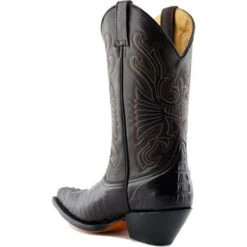 Grinders Mens Carolina Pointed Western Cowboy Boots - Brown -Fashion Shoe Store Grinders Carolina Brown 4 7