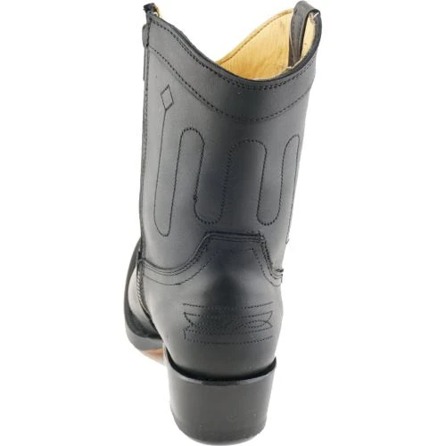 Grinders Womens Dakota Short Western Cowboy Boots - Black 6 Grinders Womens Dakota Short Western Cowboy Boots - Black - Image 4