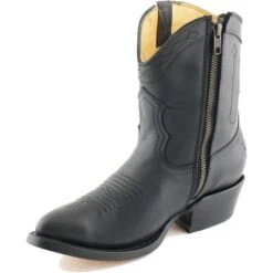 Grinders Womens Dakota Short Western Cowboy Boots - Black 18 Grinders Womens Dakota Short Western Cowboy Boots - Black -Fashion Shoe Store Grinders Dakota Black 7 6
