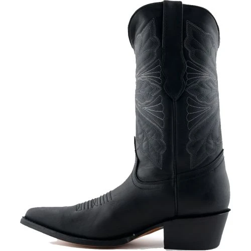 Grinders Womens Dallas Western Cowboy Boots - Black 5 Grinders Womens Dallas Western Cowboy Boots - Black - Image 3
