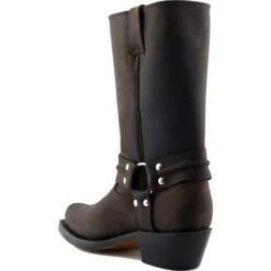Grinders Unisex Harness Hi Biker Boots - Brown -Fashion Shoe Store Grinders HarnessHi Brown 4 10
