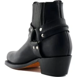 Grinders Unisex Harness Lo Ankle Boots - Black -Fashion Shoe Store Grinders HarnessLo Black 3 10