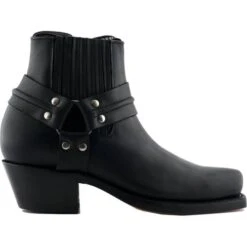 Grinders Unisex Harness Lo Ankle Boots - Black -Fashion Shoe Store Grinders HarnessLo Black 5 10