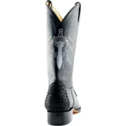 Grinders Mens Kansas Cowboy Boots - Black -Fashion Shoe Store Grinders Kansas Black 4 7