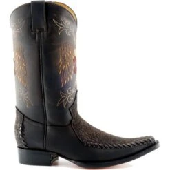 Grinders Mens Kansas Cowboy Boots - Brown 11 Grinders Mens Kansas Cowboy Boots - Brown -Fashion Shoe Store Grinders Kansas Brown 2 7