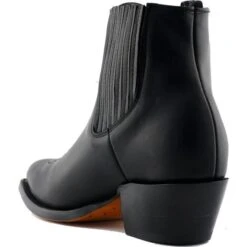 Grinders Mens Maverick Western Cowboy Pointed Toe Ankle Boots - Black -Fashion Shoe Store Grinders Maverick Black 5 28