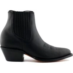 Grinders Mens Maverick Western Cowboy Pointed Toe Ankle Boots - Black -Fashion Shoe Store Grinders Maverick Black 7 27