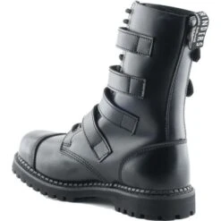 Grinders Unisex Quad CS Steel Toe Cap Boots - Black -Fashion Shoe Store Grinders QuadCS Black 4 12