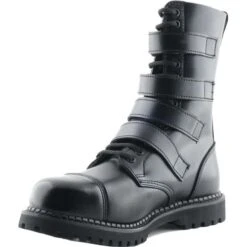 Grinders Unisex Quad CS Steel Toe Cap Boots - Black -Fashion Shoe Store Grinders QuadCS Black 6 12