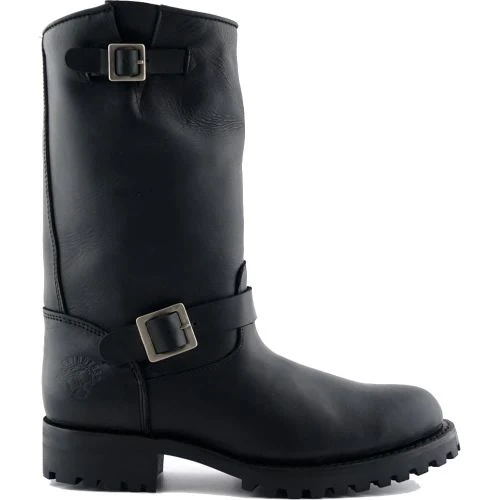 Grinders Unisex Wild One Engineer Boots - Black 4 Grinders Unisex Wild One Engineer Boots - Black - Image 2