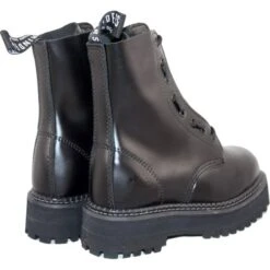 Grinders Womens Zip And Lace Ankle Boots - Black -Fashion Shoe Store Grinders ZipAndLace BlackRt 3 15