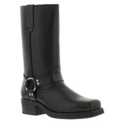 Gringos Woodland Mens Harley High Biker Cowboy Harness Boots - Black -Fashion Shoe Store Gringos HarleyM156A Black jpg39 16