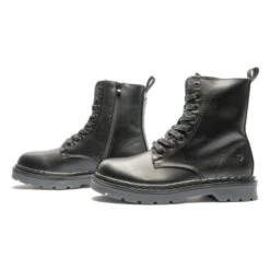 Heavenly Feet Womens Justina 8 Eye Boot - Black -Fashion Shoe Store HeavenlyFeet Justina Black NEW 4 13