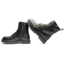 Heavenly Feet Womens Justina 8 Eye Boot - Black -Fashion Shoe Store HeavenlyFeet Justina Black NEW 5 13