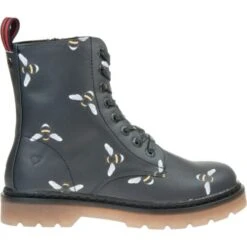 Heavenly Feet Womens Justina 8 Eye Boot - Black Bee -Fashion Shoe Store HeavenlyFeet Justina BlackBee 3 15