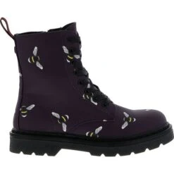 Heavenly Feet Womens Justina 8 Eye Boot - Purple Bee -Fashion Shoe Store HeavenlyFeet Justina PurpleBee 2 15