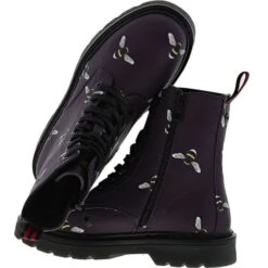 Heavenly Feet Womens Justina 8 Eye Boot - Purple Bee -Fashion Shoe Store HeavenlyFeet Justina PurpleBee 7 15