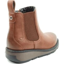 Heavenly Feet Womens Rolo Wedge Ankle Boot - Brown -Fashion Shoe Store HeavenlyFeet NewRolo Brown 1 7