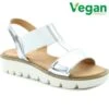 Heavenly Feet Womens Ritz Sandals - Silver -Fashion Shoe Store HeavenlyFeet Ritz Silver 1 VG