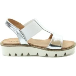Heavenly Feet Womens Ritz Sandals - Silver -Fashion Shoe Store HeavenlyFeet Ritz Silver 3 6