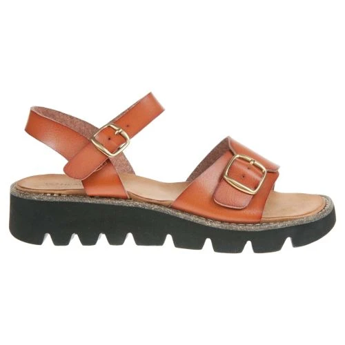 Heavenly Feet Womens Trudy Sandals - Dark Tan 4 Heavenly Feet Womens Trudy Sandals - Dark Tan - Image 2