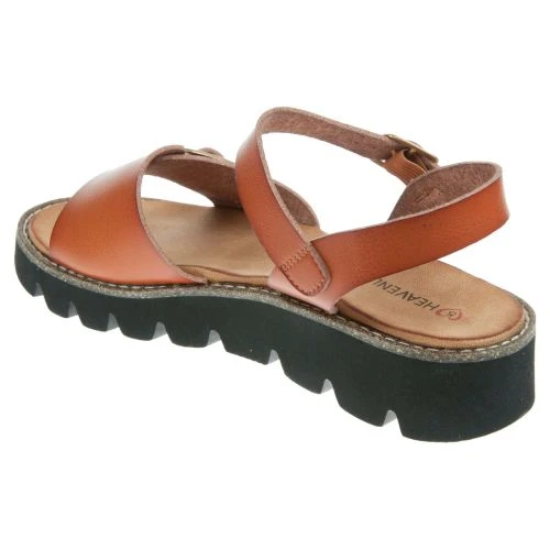 Heavenly Feet Womens Trudy Sandals - Dark Tan 6 Heavenly Feet Womens Trudy Sandals - Dark Tan - Image 4