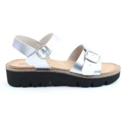 Heavenly Feet Womens Trudy Sandals - Silver -Fashion Shoe Store HeavenlyFeet Trudy Silver 2 6