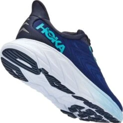 Hoka Mens Arahi 6 Road Running Shoes Trainers - Outer Space Bellweather Blue -Fashion Shoe Store Hoka Arahi6 OSBB 5 18