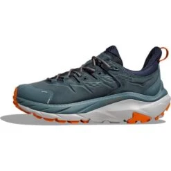 Hoka Mens Kaha 2 Low GTX Waterproof Walking Shoes - Goblin Blue Harbor Mist -Fashion Shoe Store Hoka Kaha2LowGTX GBHM 8 17
