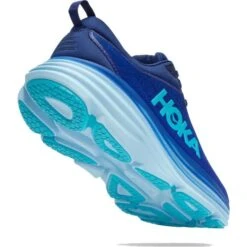 Hoka Mens Bondi 8 Vegan Running Shoes - Bellweather Blue Bluing -Fashion Shoe Store Hoka MBondi8 BBBG 3 8