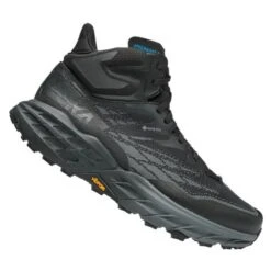 Hoka Speedgoat 5 Mid GTX Waterproof Walking Boots - Black Black -Fashion Shoe Store Hoka Speedgoat5MidGTX Black 2 21