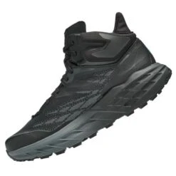 Hoka Speedgoat 5 Mid GTX Waterproof Walking Boots - Black Black -Fashion Shoe Store Hoka Speedgoat5MidGTX Black 4 21